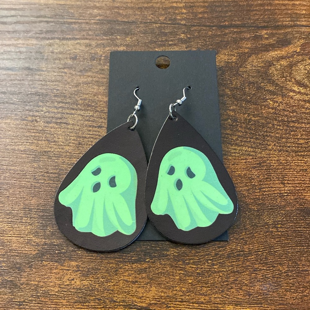 Ghost Glow in the Dark Dangle Earrings
